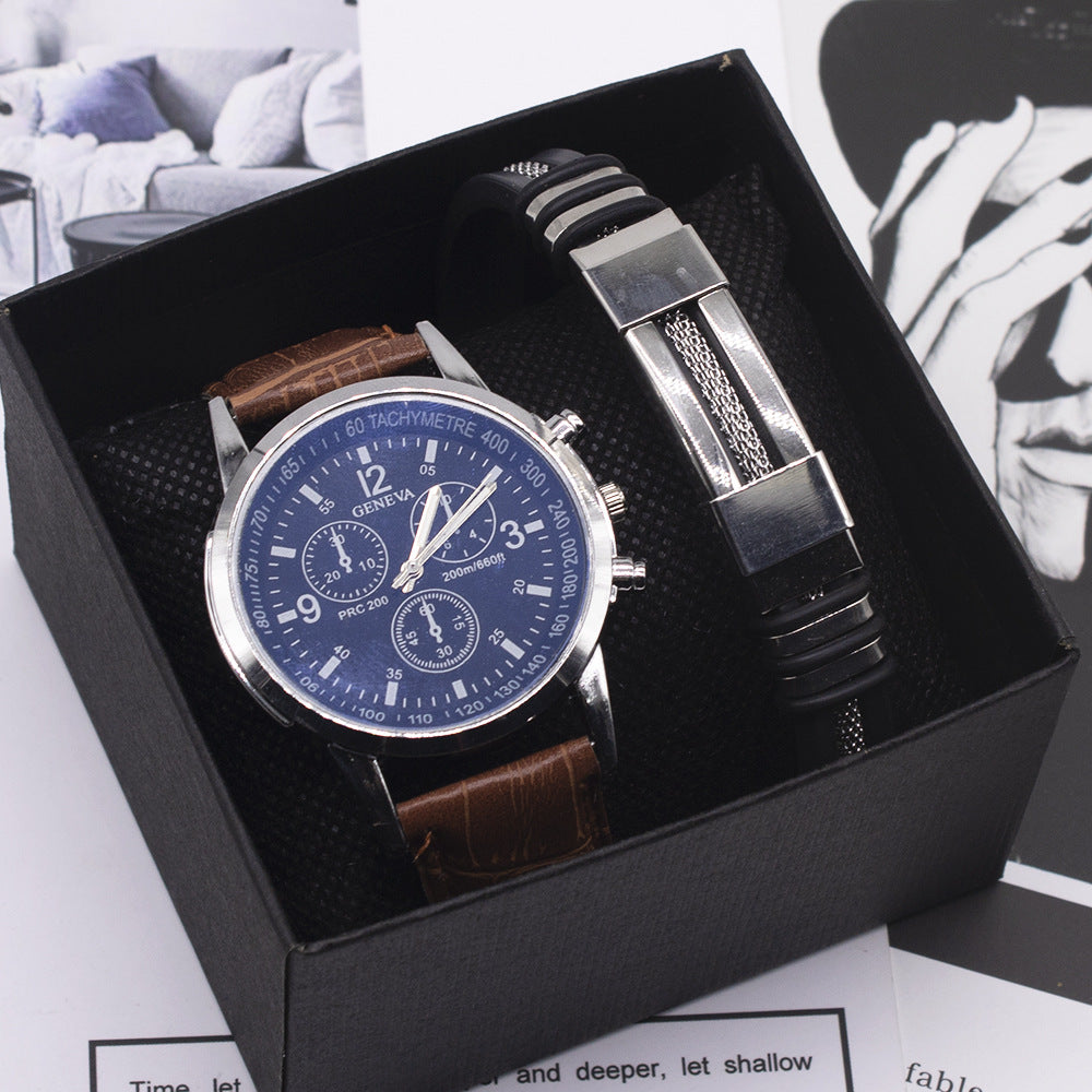 Men's watch fashion Blue light glass wrist watch